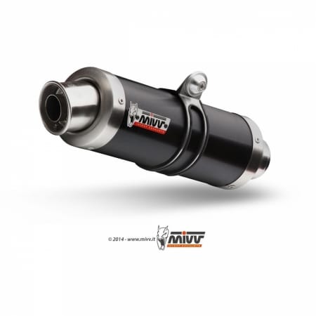 Silencieux MIVV GP inox brossé noir Pour Suzuki GSF650 Bandit