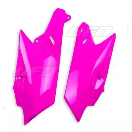 Plaques Latérales UFO Rose Fluo Yamaha YZ-F