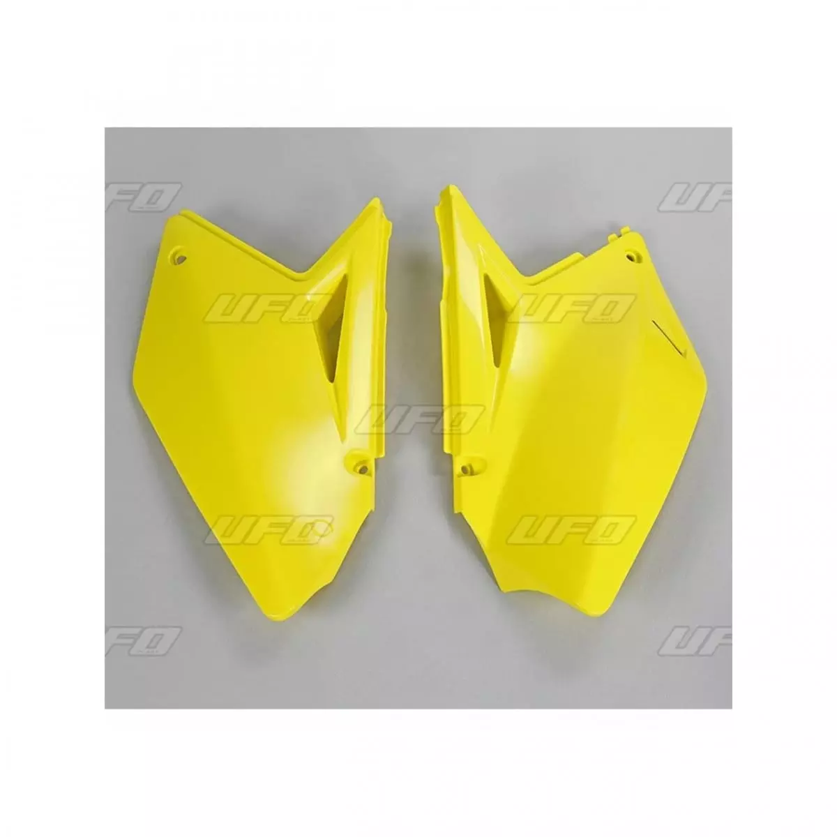 Plaques Latérales UFO Jaune Suzuki RMZ250