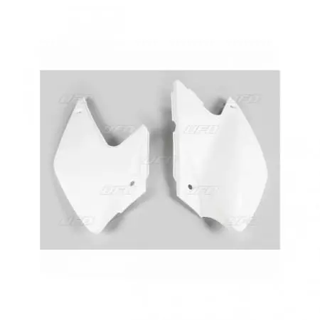 Plaques Latérales UFO Blanc Kawasaki KLX450R