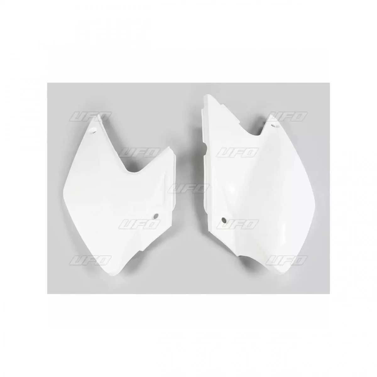 Plaques Latérales UFO Blanc Kawasaki KLX450R