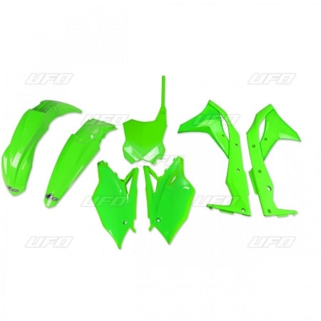 Kit Plastique UFO Vert Fluo Kawasaki KX250F 78203343