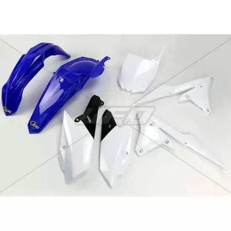 Kit Plastique UFO Couleur Origine (2014) Bleu/Blanc/Noir Yamaha YZ250F/450F - Carénage et protection UFO