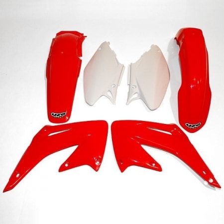 Kit Plastique UFO Couleur Origine Rouge/Blanc Honda CR125R/250R 78143600 - Carénage et protection UFO