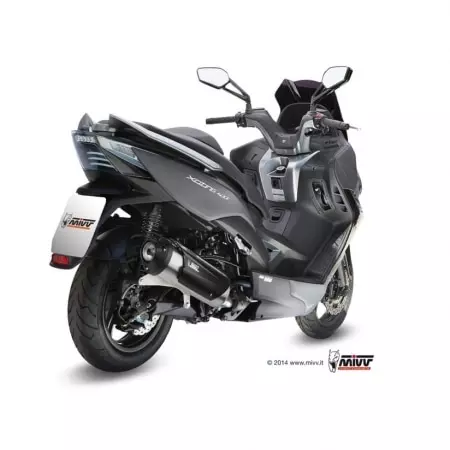 Ligne complète MIVV Urban inox brossé/ABS Noir Kymco Xciting 400