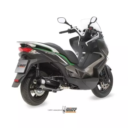 Ligne complète MIVV Urban inox brossé/ABS Noir Kawasaki J300