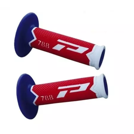 Poignées Progrip 788 Fluo Blanc Rouge Bleu