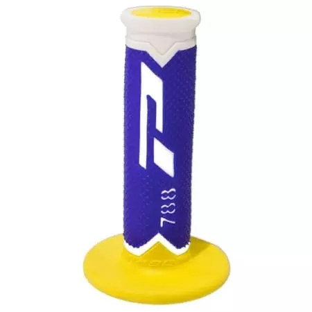 Poignées Progrip 788 Fluo Blanc Bleu Jaune