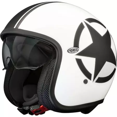 Casque Premier Vintage Star 8 BM Blanc Mat