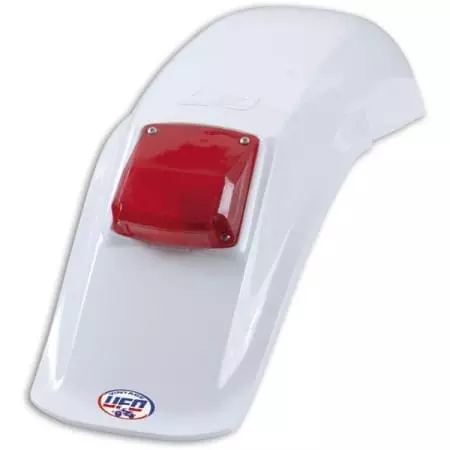 Garde-Boue Arrière Et Feu UFO Enduro Blanc 78010210