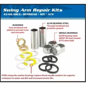 Kit Réparation De Bras Oscillant All Balls Suzuki RM125/RM250/RMX250 1039624