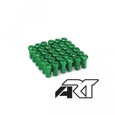 Kit Têtes de Rayon Universel Anodisées ART Vert - Partie cycle ART