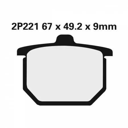 Plaquettes de Frein Nissin Semi-Métallique Honda CX500 - 2P221NS