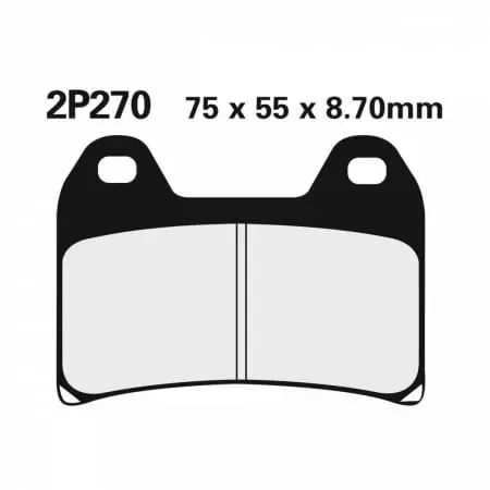 Plaquettes de Frein Nissin Semi-Métallique - 2P270NS