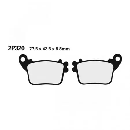 Plaquettes de Frein Nissin Métal Fritté - 2P320ST