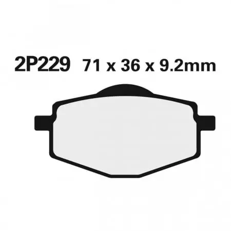Plaquettes de Frein Nissin Semi-Métallique Yamaha - 2P229GS