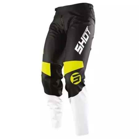 Pantalon Cross Enfant Shot Storm Noir Jaune