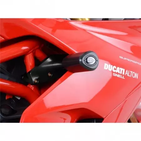 Tampons De Protection R&G Racing Aero Noir Sans Perçage Ducati Supersport
