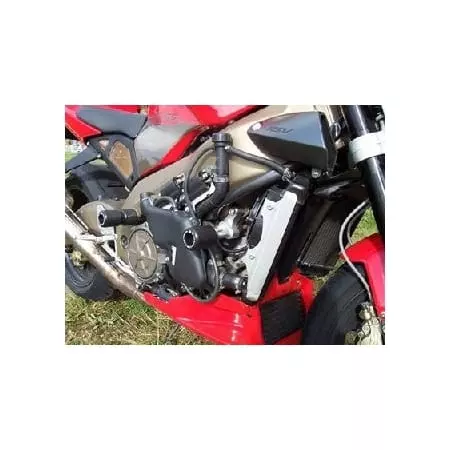 Tampons De Protection R&G Racing Aero Noir Aprilia Tuono 1000