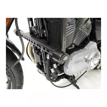 Tampons De Protection R&G Racing Aero Noir Harley Davidson XR1200 Sportster X Sportster - Carénage et protection R&G RACING