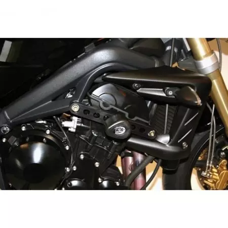 Tampons De Protection R&G Racing Aero Noir Triumph Street Triple R 675