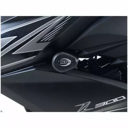 Tampons De Protection R&G Racing Aero Blanc Kawasaki Z250 300 - Carénage et protection R&G RACING
