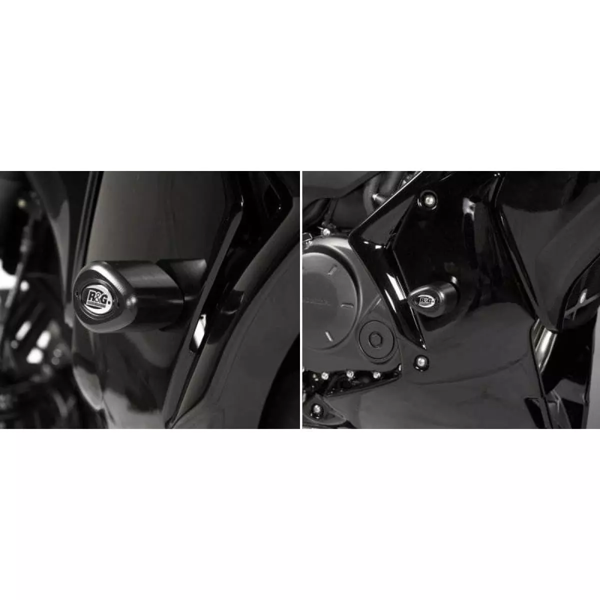 Tampons De Protection R&G Racing Aero Noir Honda CBF1000F Travel