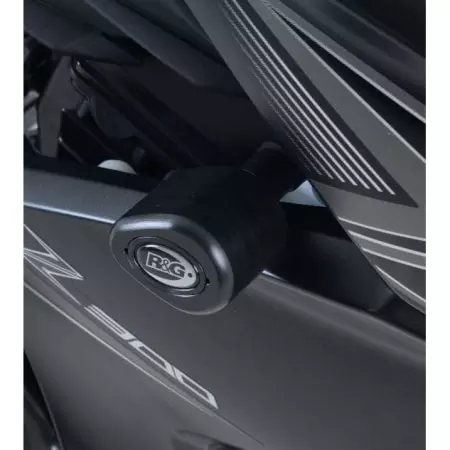 Tampons De Protection R&G Racing Aero Noir Kawasaki Z300