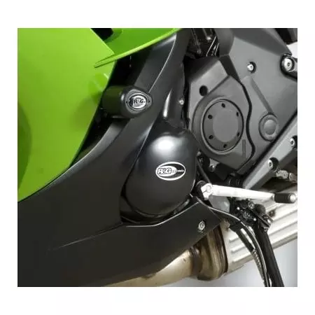 Tampons De Protection R&G Racing Aero Noir Kawasaki ER6-F - Carénage et protection R&G RACING