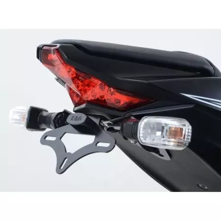 Support de plaque R&G Racing noir Kawasaki ZX10R - Électricité R&G RACING