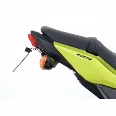 Support de plaque R&G Racing noir compatible clignotants origine Honda MSX125 - Électricité R&G RACING