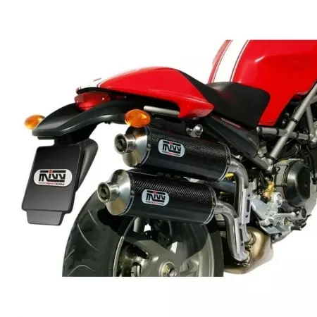 Silencieux double MIVV GP carbone Pour Ducati Monster S2R 800