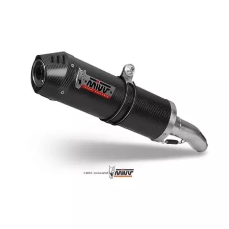 Silencieux double MIVV Oval Carbon Cap carbone Pour Yamaha XT660 X/R/Z