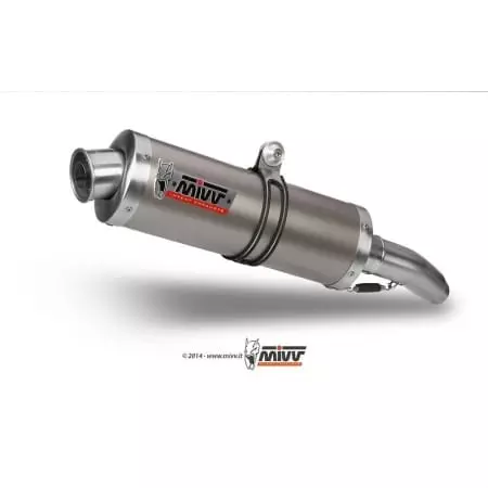 Silencieux double MIVV Oval Classic inox Pour Yamaha TDM900 - Echappement moto MIVV