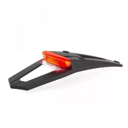 Extension De Garde-Boue Arrière Polisport RSP LED 3.0 Noir Avec feu Et éclairage de plaque