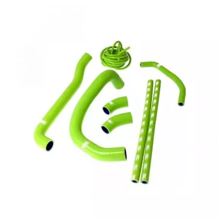 Durites De Radiateur Samco Type Origine Vert - 8 Durites Kawasaki ZXR 750 - Moteur SAMCO