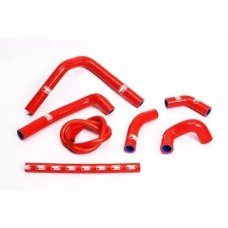 Durites De Radiateur Samco Type Origine Rouge - 7 Durites Honda CR250R - Moteur SAMCO