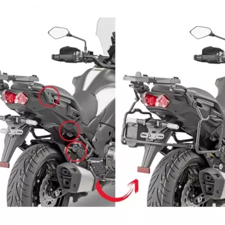 Supports Valises Latérales Quick Lock Givi Kawasaki 1000 Versys SE 2019