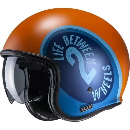 Casque HJC V30 Harvey MC27SF Bleu Camel