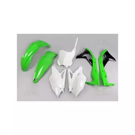 Kit Plastiques UFO Kawasaki KX250 Couleur Origine - Carénage et protection UFO