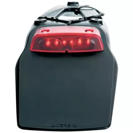 Bavette Avec Feu À Led Acerbis Noir