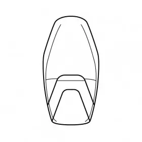 Housse De Selle Bagster Suzuki GSR 750 Noir Or Argent