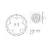 Disque de Frein Avant Brembo serie ORO rond fixe type 168B407D7
