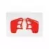 Ouies De Radiateur UFO Rouge Honda CR125R/250R 78132934