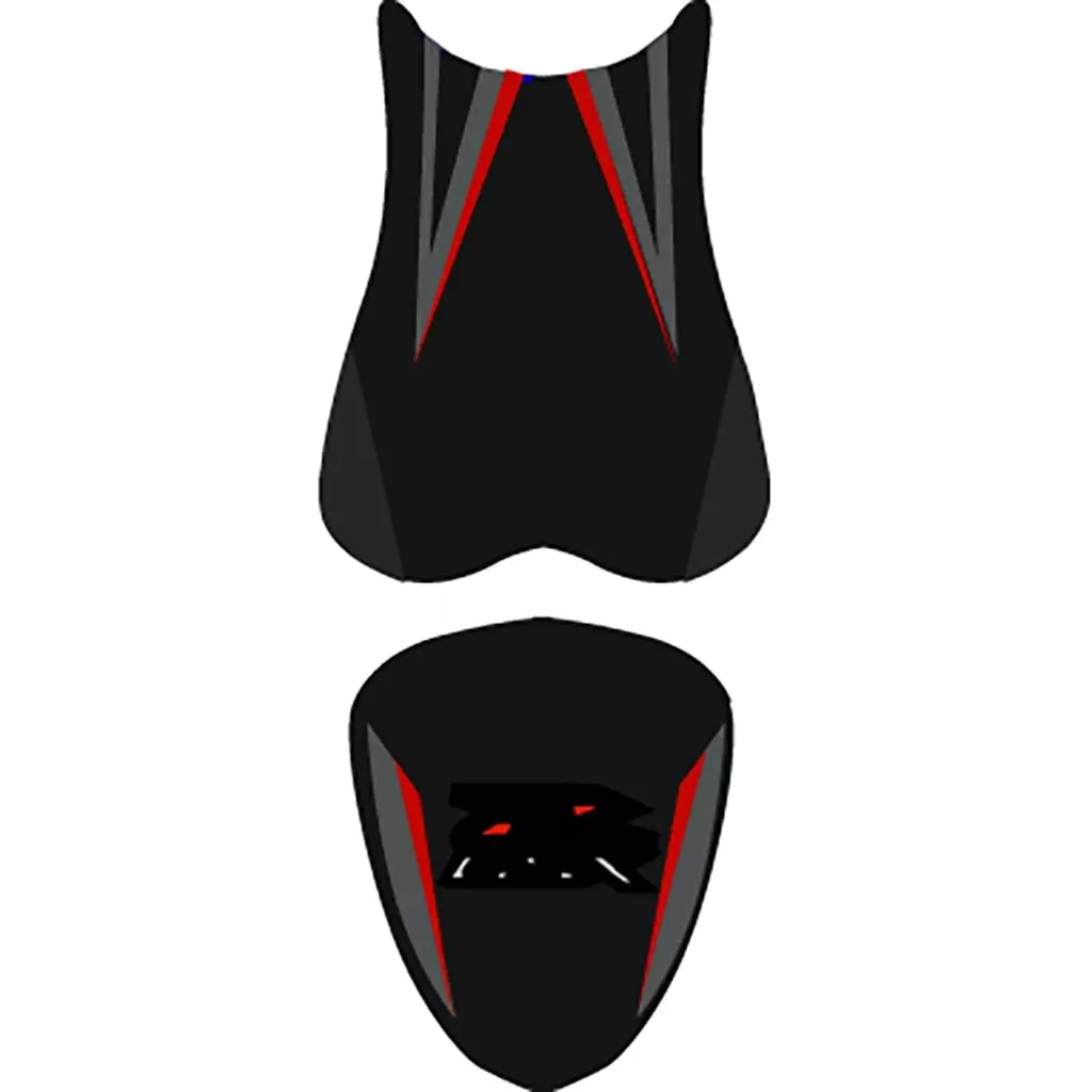 Housse De Selle Bagster Suzuki GSX-750 R Noir Mat Rouge Blanc