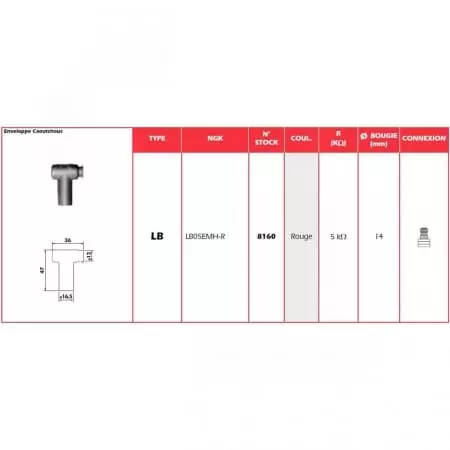 Antiparasite NGK Lb05Emh-R