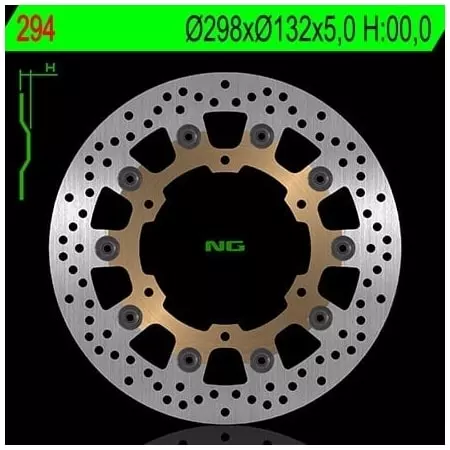 Disque de Frein Avant Droit NG 294 Rond Flottant Yamaha - Freinage NG BRAKE