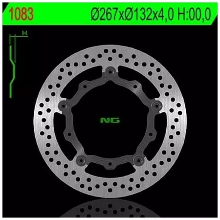 Disque de Frein Avant NG 1083 Rond Flottant Yamaha - Freinage NG BRAKE