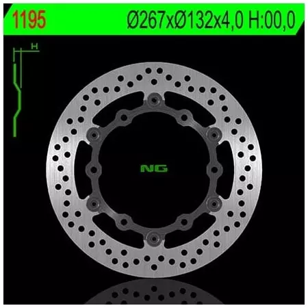 Disque de Frein Avant NG 1195 Rond Flottant Yamaha - Freinage NG BRAKE