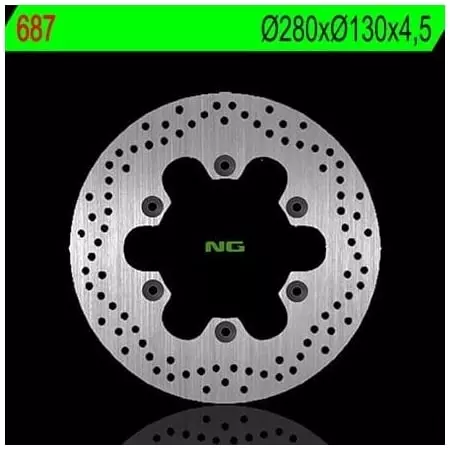 Disque de Frein Avant NG 687 Rond Fixe Kawasaki - Freinage NG BRAKE